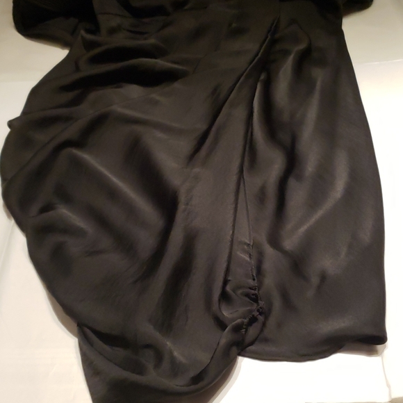 BCBGMaxAzria New DRESS One-Shoulder Ruffle Layered BLACK Mini Party Club NWT - Picture 10 of 14